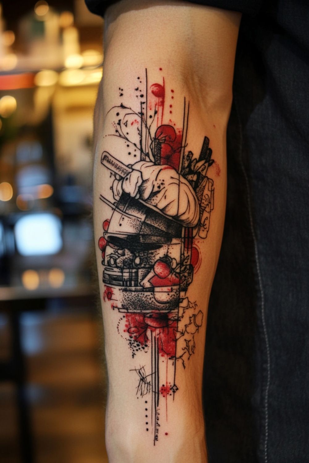 Custom Tattoo Artist Working